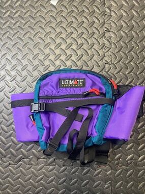 ULTIMATE TORSOPACS RUNNING TRAIL HIKING HYDRATION FANNY PACK RETRO TEAL PURPLE